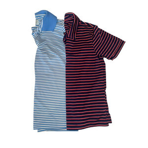 Boys Glass/Club Striped Polo Shirts Size 6 Blue Red White